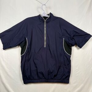 FootJoy FJ DryJoys Tour Collection Mens Medium Golf Pullover Jacket Short Sleeve